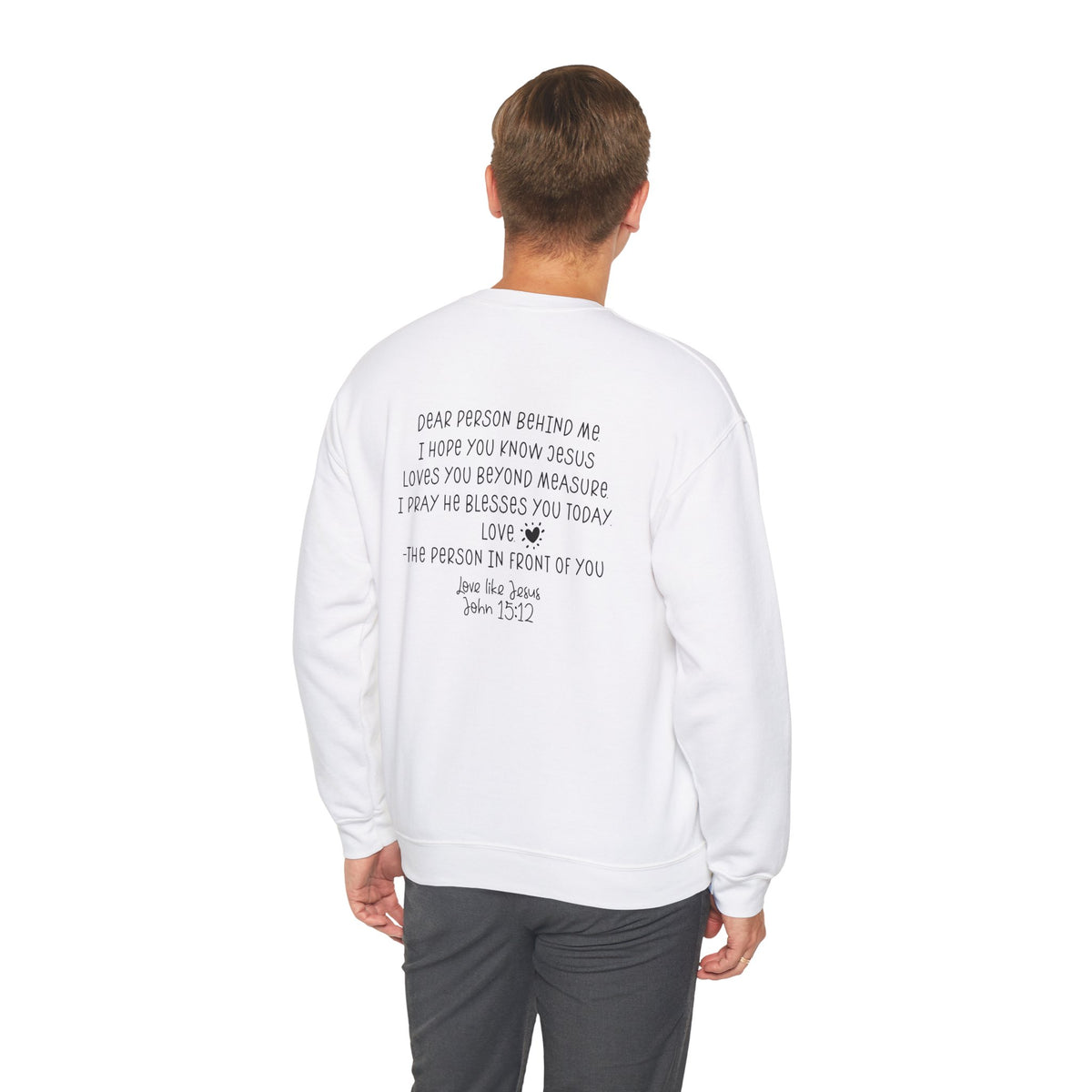 Inspirational Sweatshirt, Love Like Jesus Crewneck, Religious Unisex Jumper, Christian Gift for Him or Her, Religious Apparel,