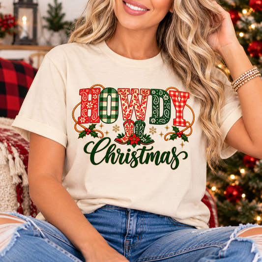 Howdy Christmas Western Graphic Tee